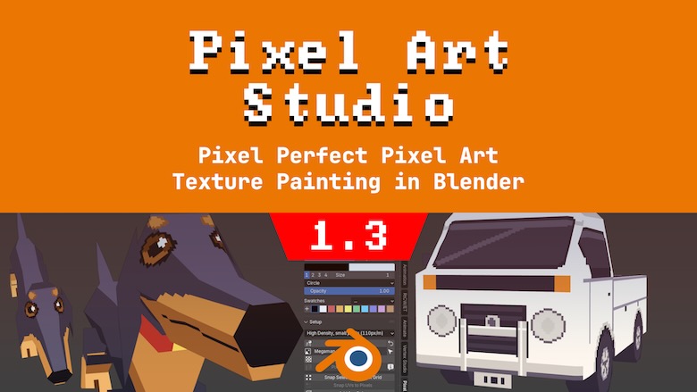 Pixel Art Studio v1.3.0 is out! 1-click UV tools, patterns, new painting tools and improvements