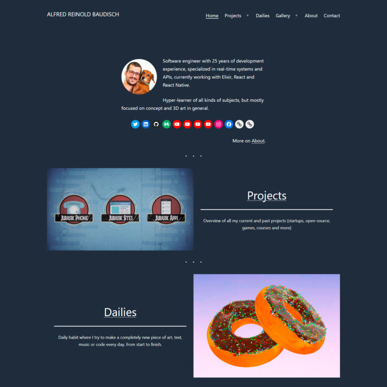 0002: Personal website and Dailies rules