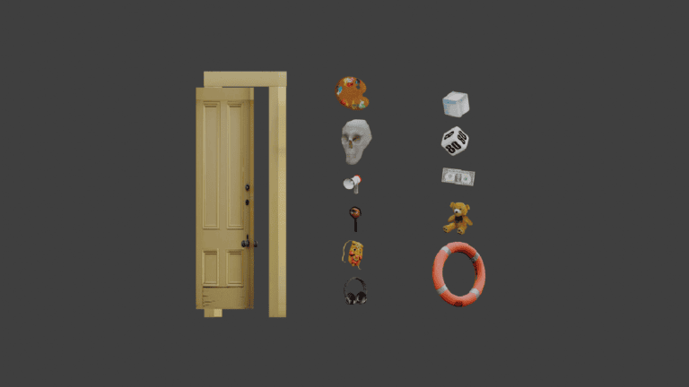 Day 45: PS1 Props for Ludum Dare
