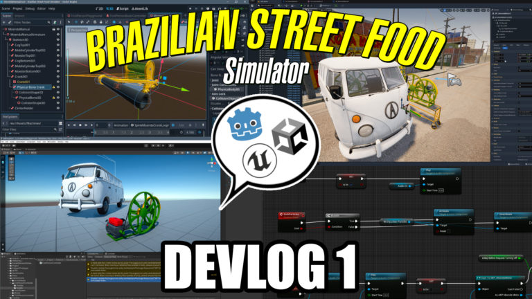 Making my Simulator Indie Game in 3 Engines – BR Food Sim Devlog 1 - Brazilian Street Food Simulator (Games Projects)